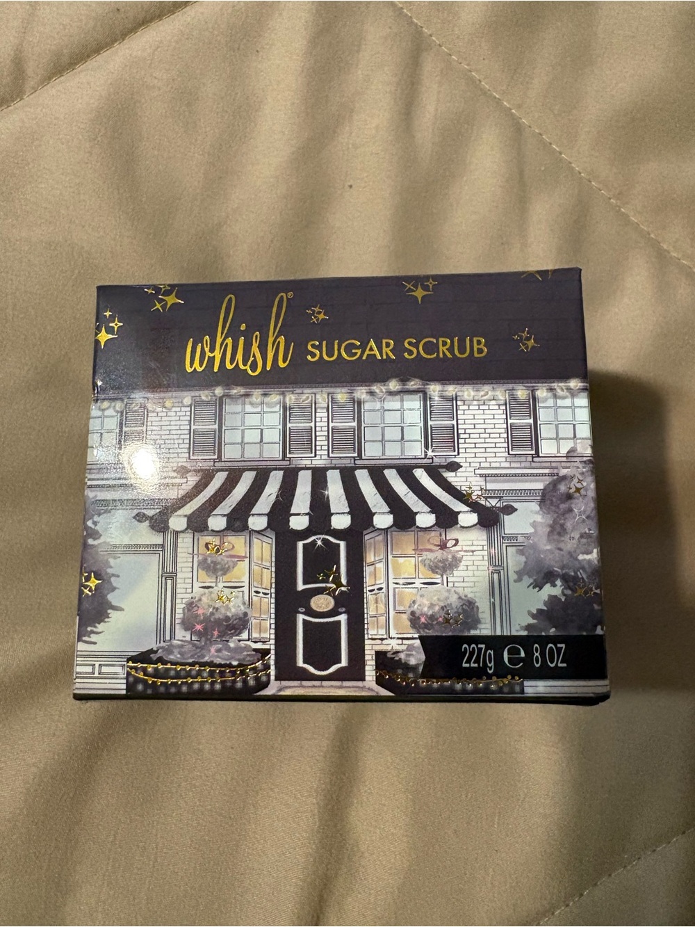 Whish Spiced Vanilla Sugar Scrub — Purple & Gold Accented Box - New in box